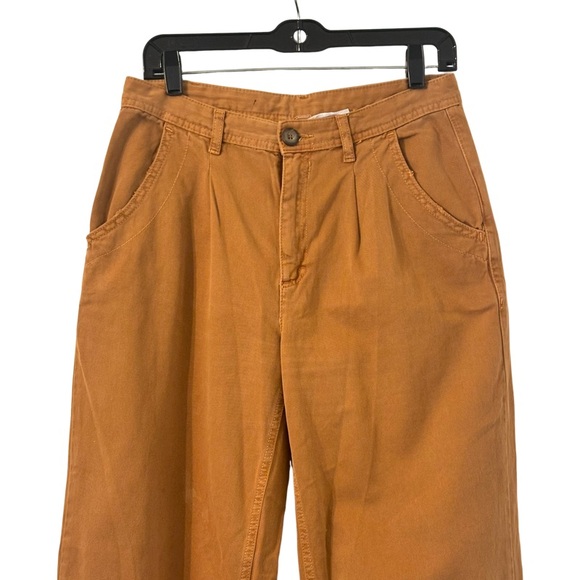 Free People Loose Waist Abby Chino Pant in Rust Brown Size 4 - Picture 5 of 11